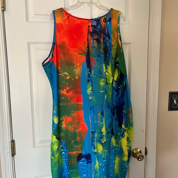 Women's Plus Size Bodycon Holiday Vacation Beach Summer Party Tank Dress 16W 20W - Picture 7 of 10